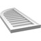 Ekena Millwork Quarter Round Top Left Surface Mount PVC Gable Vent w/ 2"W x 1-1/2"P Brickmould Frame, 14"W x 32"H GVPQL14X3202SN - alternate 3